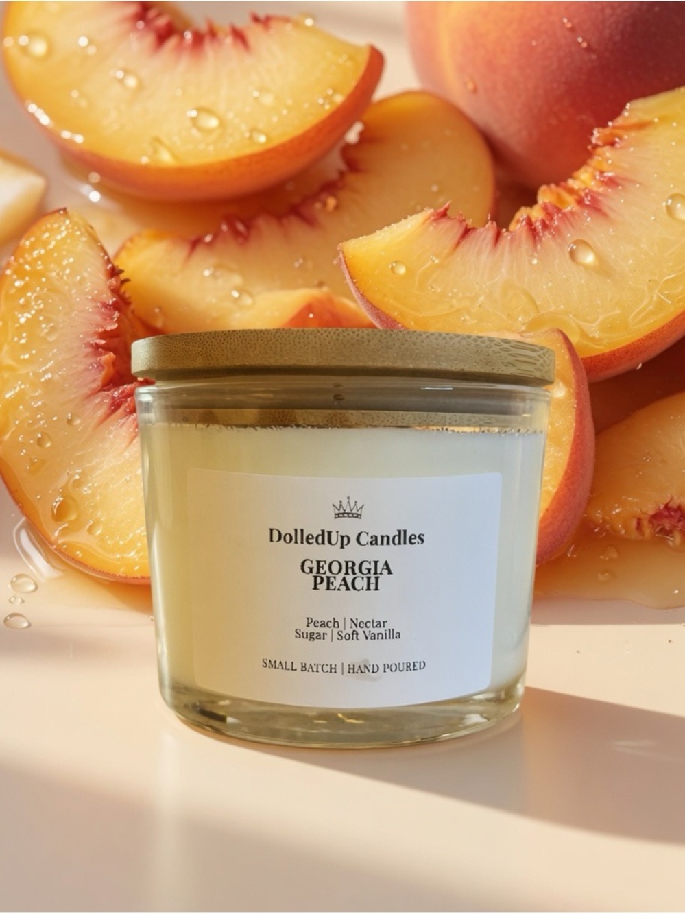 16oz Georgia Peach Candle | Peach Nectar | Summer Fruit